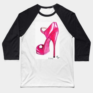 Red Stiletto Baseball T-Shirt